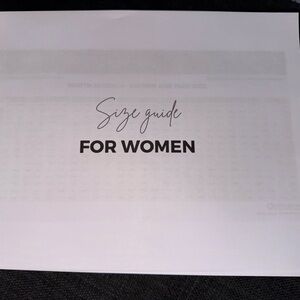 Handmade International Size Guide for Men,Women and Kids